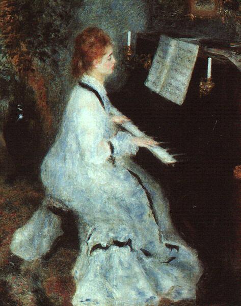 Pierre Renoir Lady at Piano Sweden oil painting art